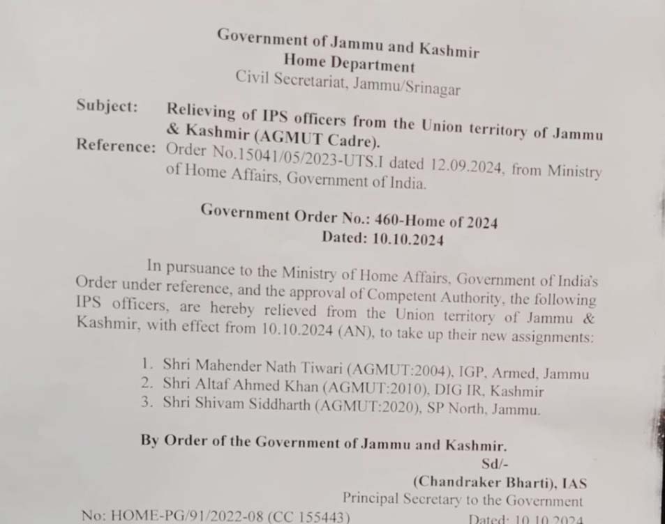 Civil traffic no to be stopped on national highway during VVIP, senior officer’s movement: ADGP Kashmir