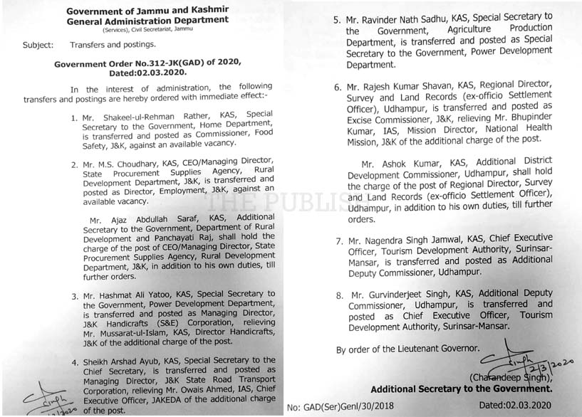 Mukesh Singh Posted As IGP, Jammu