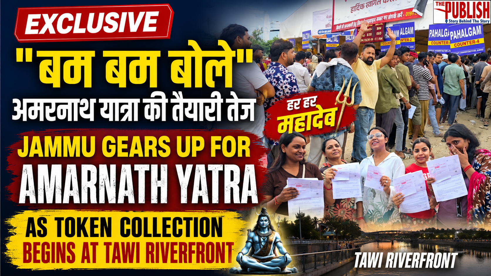 Jammu Gears Up for Amarnath Yatra as Token Collection Begins at Tawi Riverfront