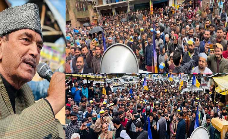 Azad Calls for developmental focus in Parliament, rejects division by religion or caste