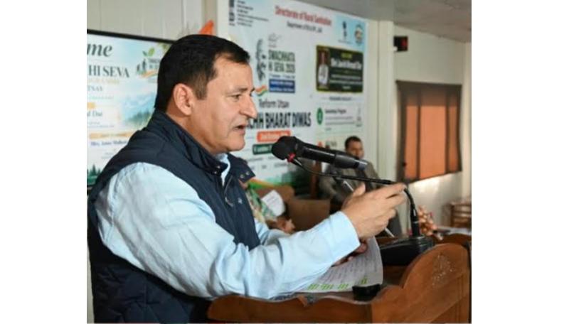 Javid Dar calls for collective action to build clean, sustainable, self-reliant J&K