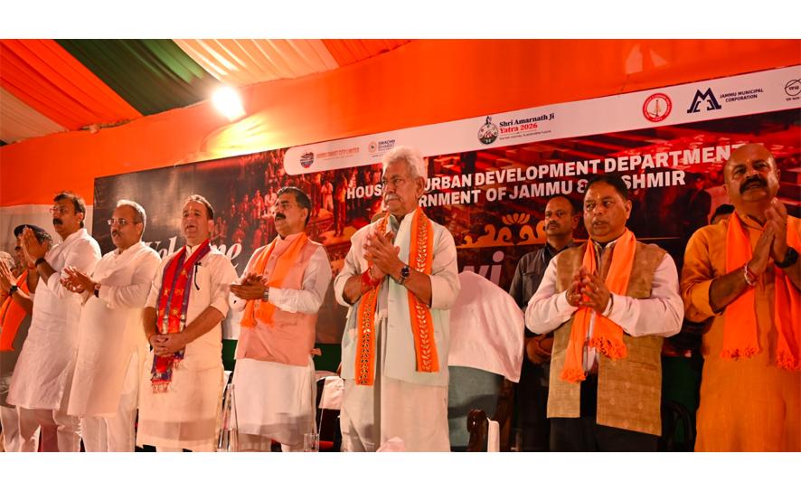 Lieutenant Governor Inaugurates Tawi Aarti and Light & Sound Show on Shri Amarnath Ji Yatra to Welcome Pilgrims
