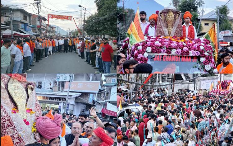 Holy Mace of annual Shree Machail Mata Ji Yatra 2026 leaves for Paddar