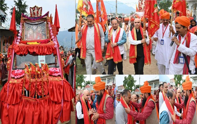 DC Kishtwar flags off Holy Mace of Shri Mindal Mata Yatra