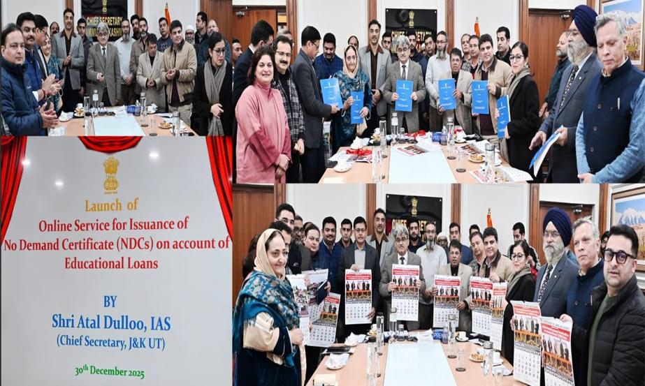 CS launches online NDC service, releases annual calendar and administrative reforms handbook of ARI & Trainings Deptt