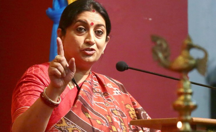 “You define corruption in India”: Smriti Irani hits out at Congress