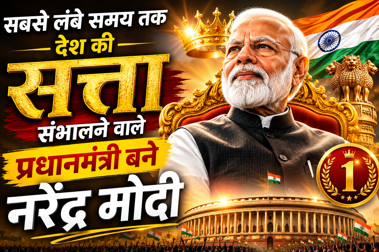 सबसे लंबे समय तक देश की सत्ता संभालने वाले प्रधानमंत्री बने नरेंद्र मोदी