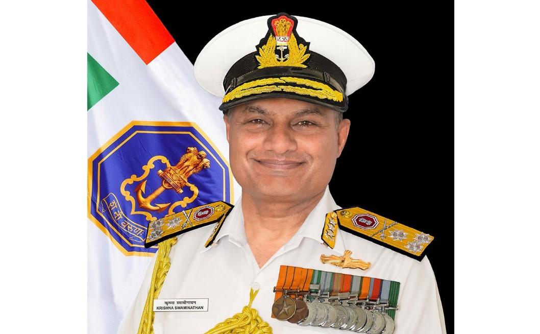 Vice Admiral Krishna Swaminathan appointed as New Navy Chief; Admiral Tripathi retires May 31