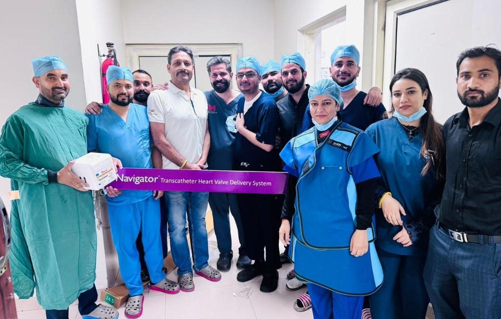 Dr. Nikhil Mahajan Successfully Performs Rare Heart Valve Replacement Procedure (TAVI) at KD Hospital