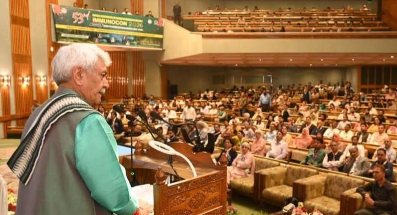 Lieutenant Governor delivers keynote address at Annual Conference of Indian Immunology Society ‘IMMUNOCON-2026’ at Srinagar
