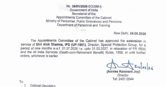 ACC Approves Nine-Month Extension for SPG Director Alok Sharma Till March 2027