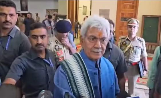 NC, PDP Protest for Special Status; LG Says 'I Did Not See Any Demonstrations'