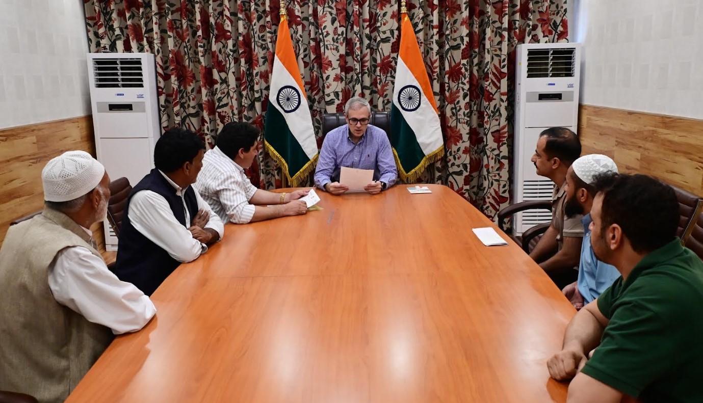 CM Omar Abdullah meets Legislators, other deputations at Civil Secretariat