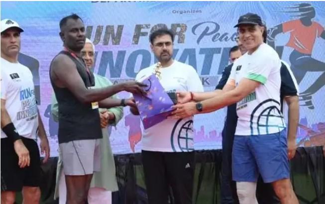 Satish Sharma flags off “Run for Peace and Innovation” at University of Jammu