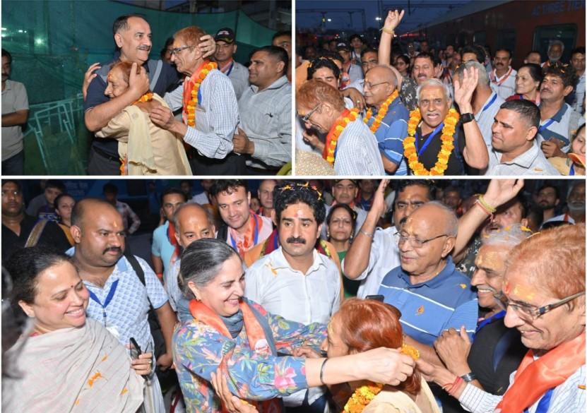 J&K pilgrims return to Jammu after successful conclusion of Somnath Swabhiman Yatra–2026