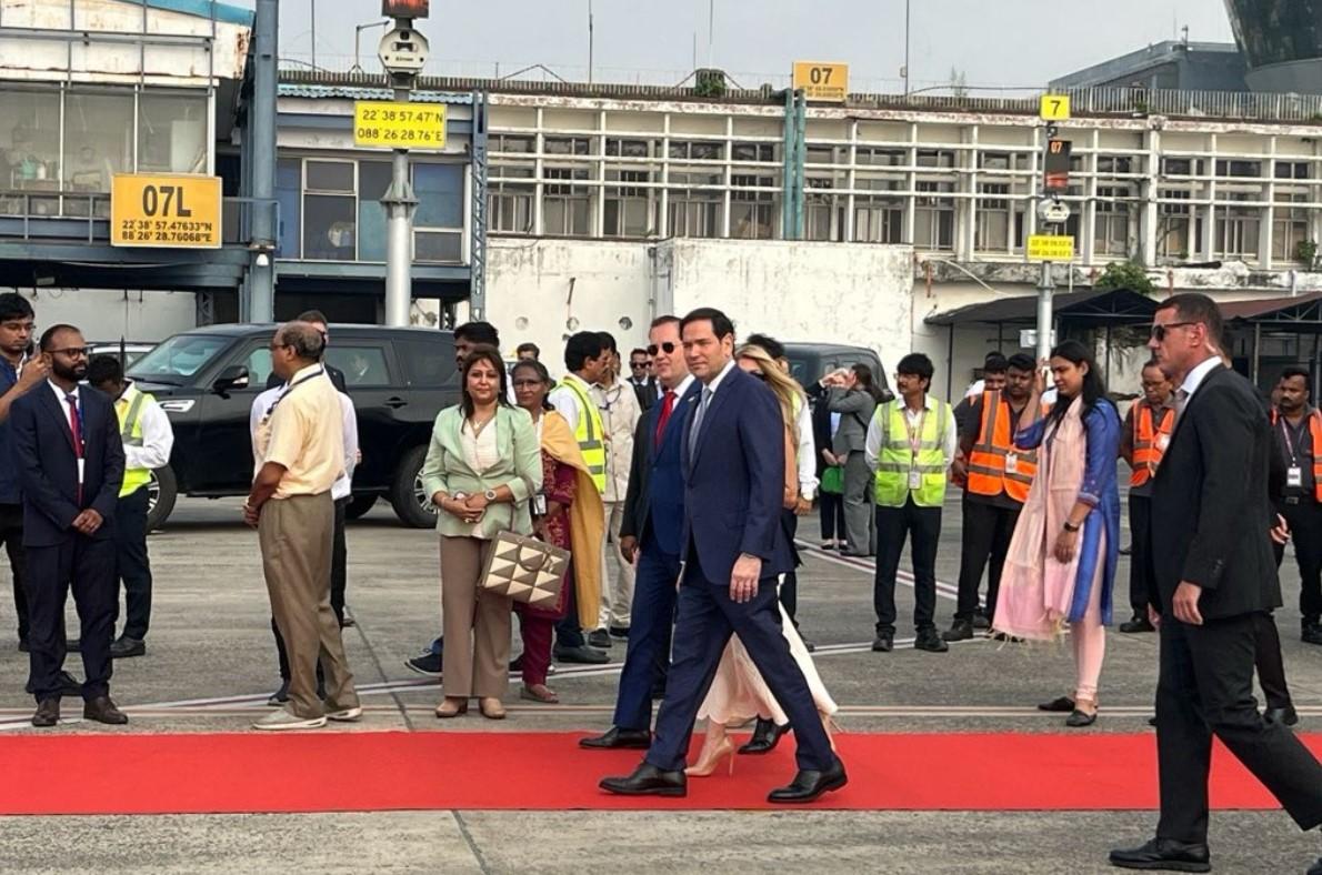US Secretary of State Marco Rubio arrives in Kolkata as part of his 4-day visit to India