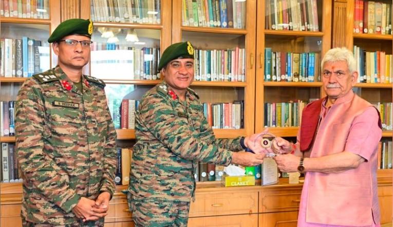 Brigadier Chirag Ghura Calls On J-K LG, Discusses Amarnath Yatra Track Development