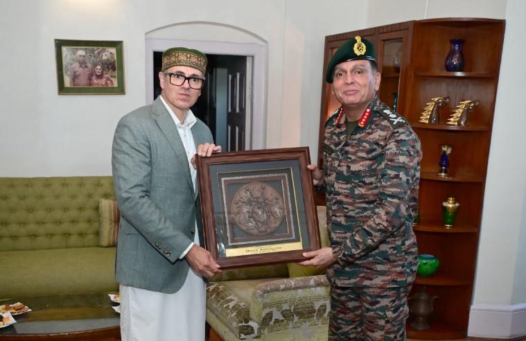 Army Chief General Dhiraj Seth calls on CM Omar Abdullah in Srinagar