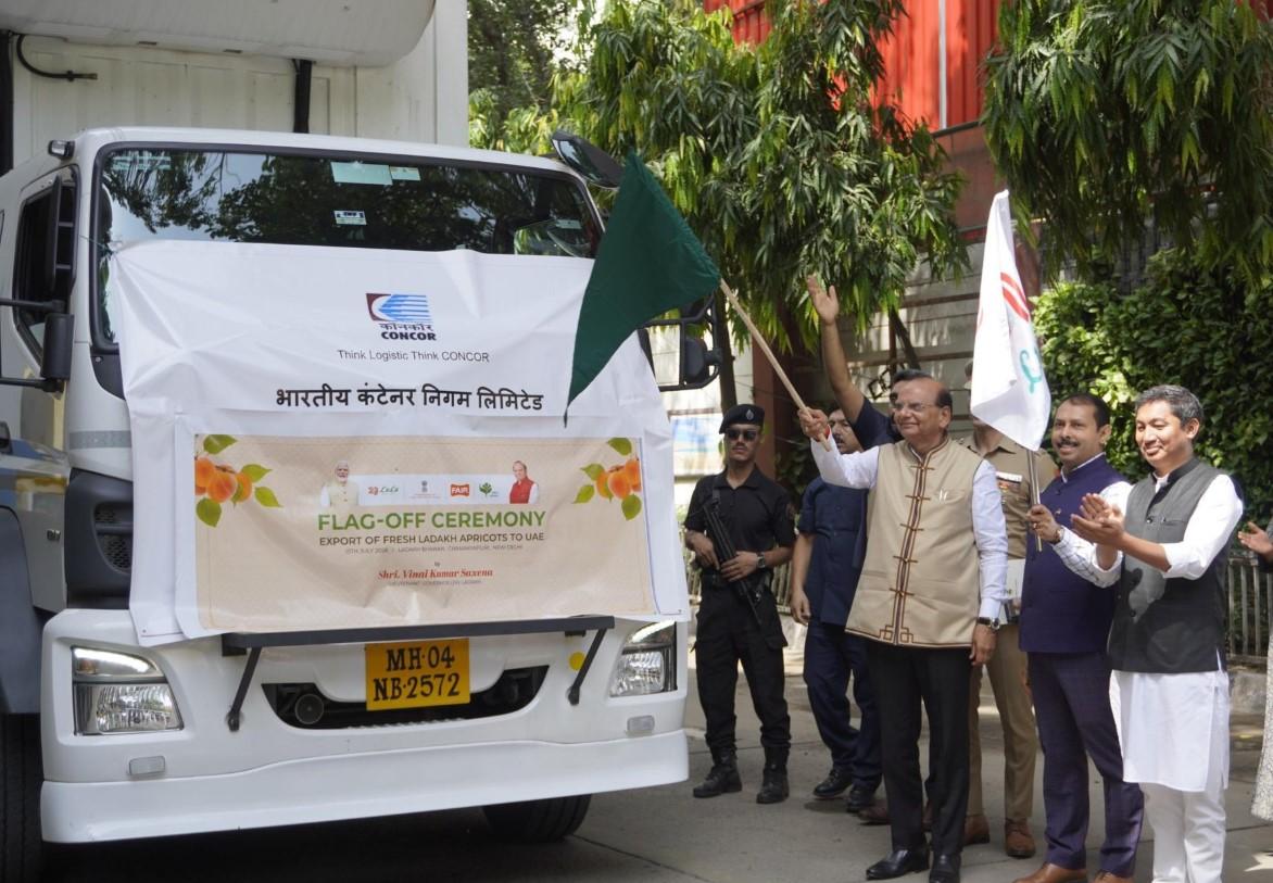 Ladakh exports first apricot consignment to UAE; LG Saxena pitches processing unit
