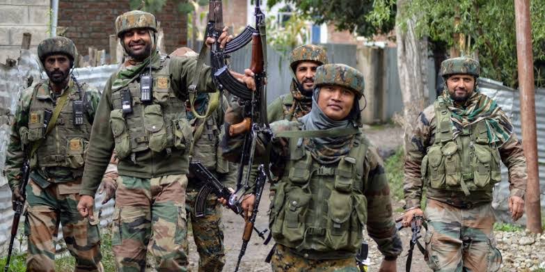Two Lashkar terrorists killed in a fierce encounter at Bijbihara in South Kashmir 