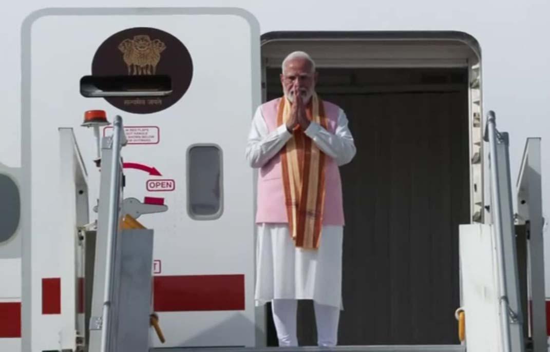 Delhi: Prime Minister Narendra Modi leaves for Tashkent, Uzbekistan