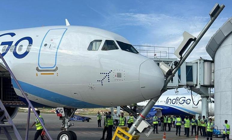 IndiGo flight hits parking pole at Srinagar airport, all passengers safe