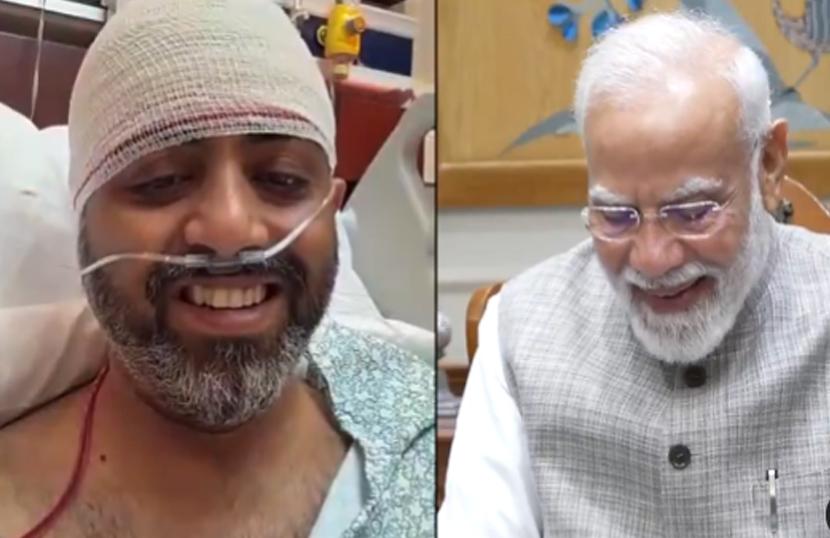 PM Modi speaks to Captain Smit Machchhar, applauds his bravery, wishes him quick recovery