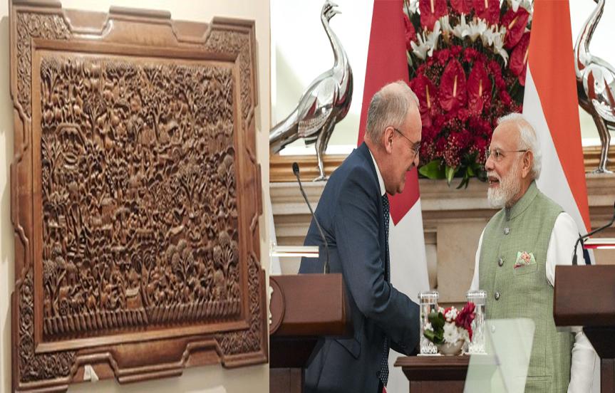 PM Modi gifts award-winning Indian cheeses, Kashmiri walnut panel to Swiss President