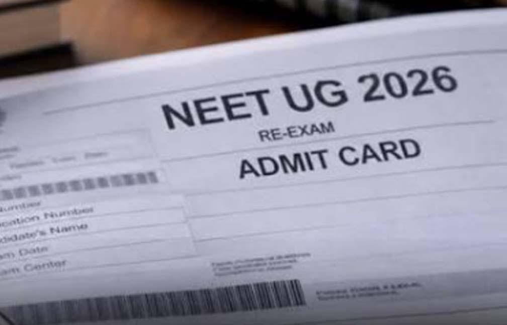 NEET UG re-exam 2026 admit card for June 21 examination out at neet.nta.nic.in