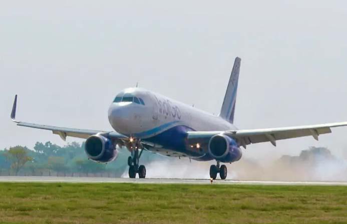 Noida airport begins passenger flight operations, first IndiGo service arrives from Lucknow
