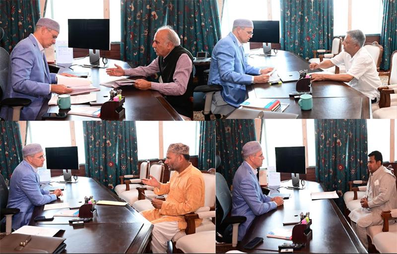 CM Omar Abdullah meets legislators, reviews constituency issues and development needs
