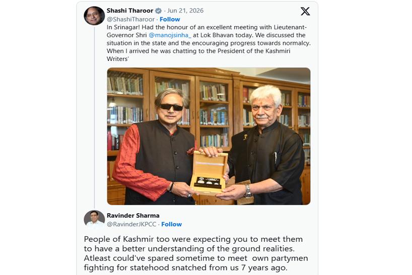 Congress vs Tharoor again: Thiruvananthapuram MP faces fresh party heat over post on Kashmir