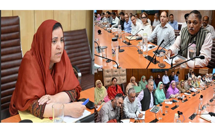 Sakeena Itoo reviews admissions in Govt Degree Colleges across J&K