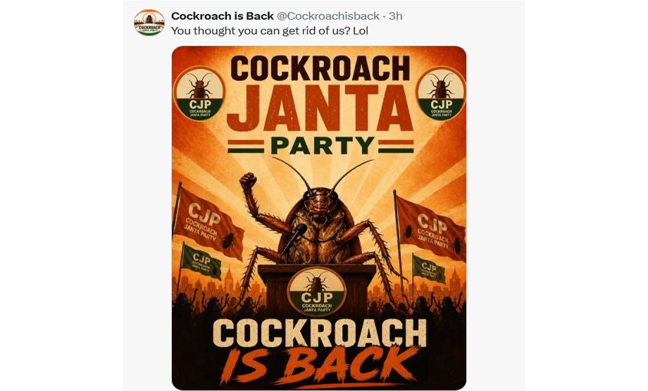 Cockroach Janata Party’s X handle withheld, founder starts new account