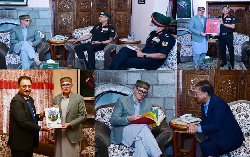 Chief Minister Omar Abdullah meets delegations at Raabita