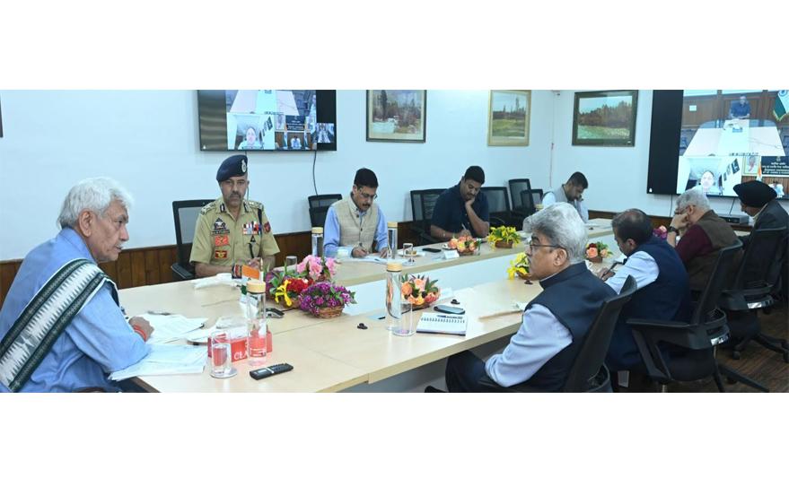 Lieutenant Governor reviews progress of the ongoing Nasha Mukt Jammu Kashmir Abhiyan