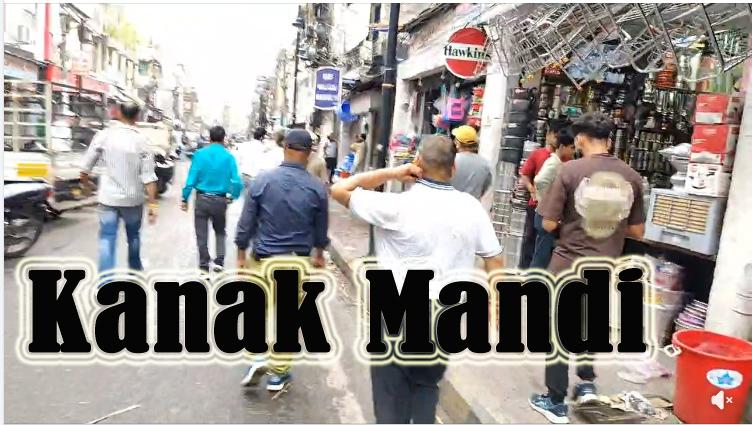 Jammu Kanak Mandi mai phochi #jmc ki team दुकानदारों को समझाया गया सामान बाहर न लगाएं