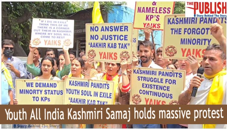 Youth All India Kashmiri Samaj holds massive protest in Jammu, seeks return and rehabilitation of Kashmiri Pandits