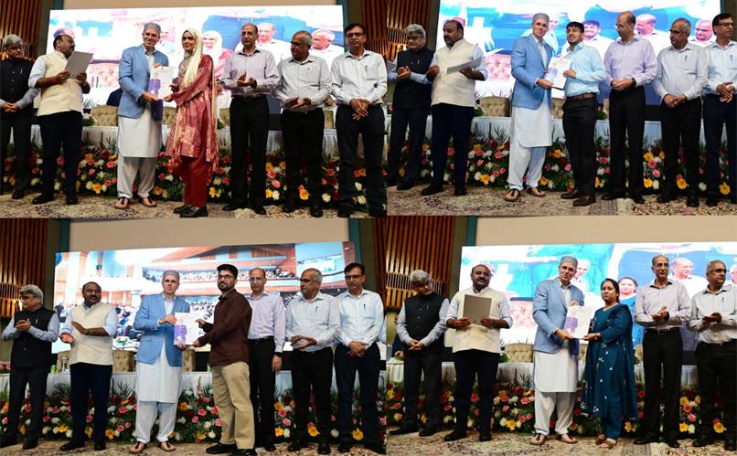 Chief Minister Omar Abdullah hands over appointment letters to 132 junior engineers at SKICC