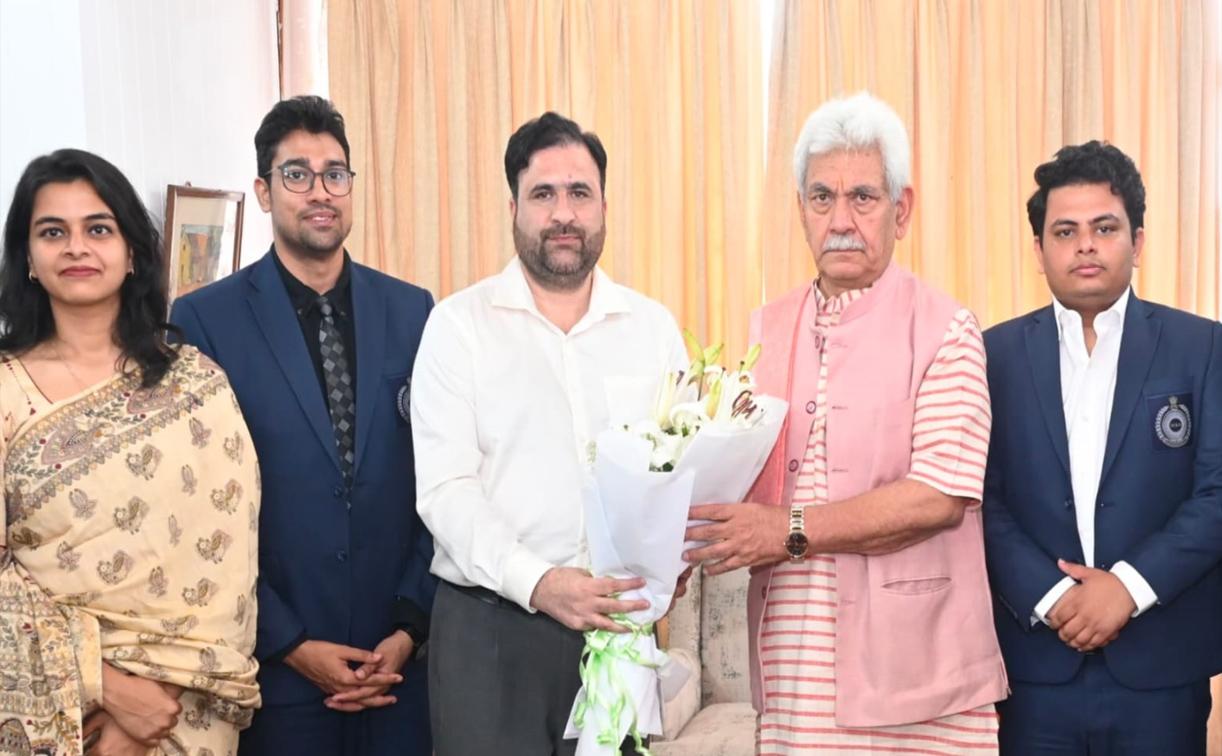 Lieutenant Governor Interacts with Indian Corporate Law Service Officer Trainees
