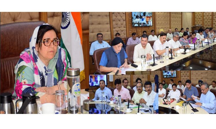 Sakeena Itoo chairs multi-departmental review meeting at Jammu